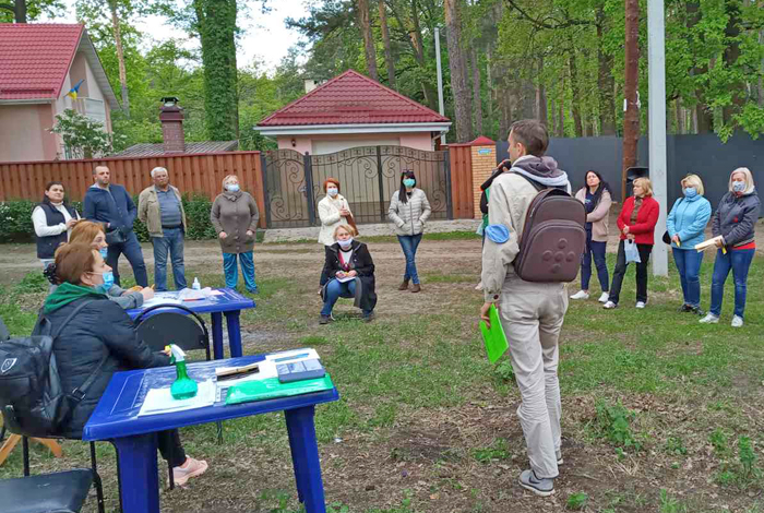 Мешканці будинків біля табору «Восток» в Ірпені вирішили створити ОСН для захисту зони рекреації. Фото надав автор